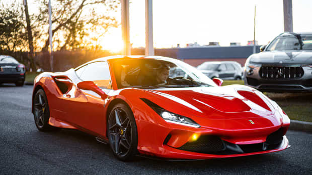 Ferrari test drive.