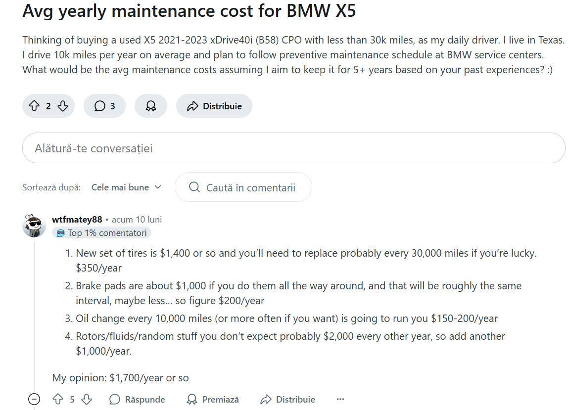 BMW X5 Maintenance Schedule and Cost: Annual Expenses, Common Repairs ...